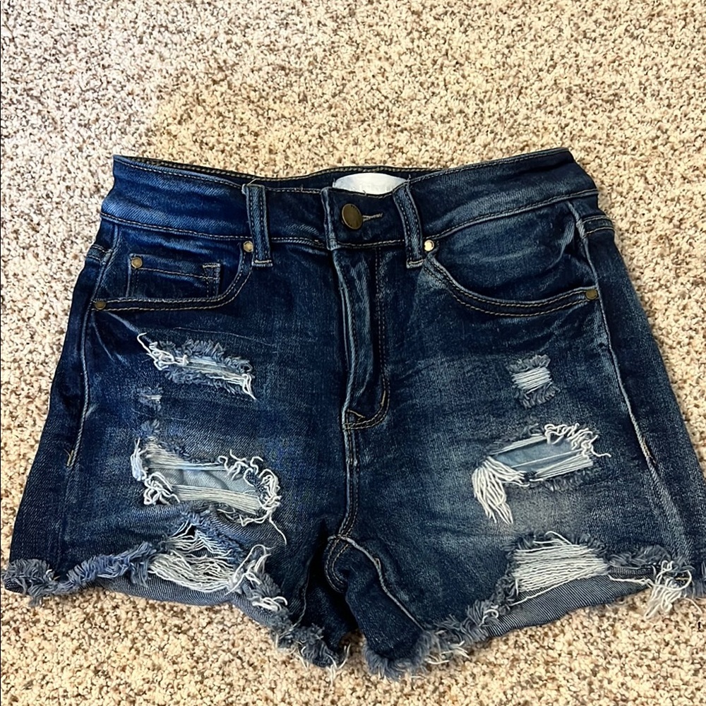 Distressed Denim Women's Shorts